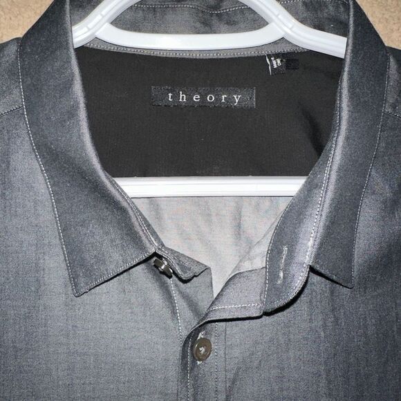 NWOT Theory Sylvain Shirt in Good Cotton - Picture 4 of 9